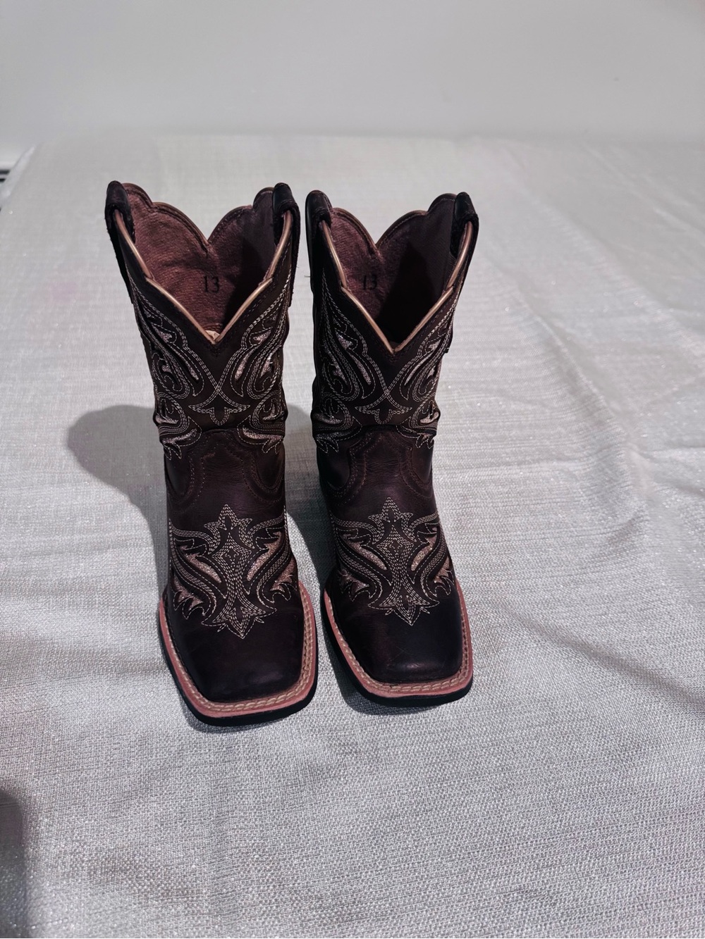 Ariat Dark Brown Embroidered Western Boots